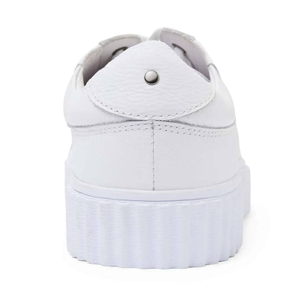 Carina Sneaker in White Leather