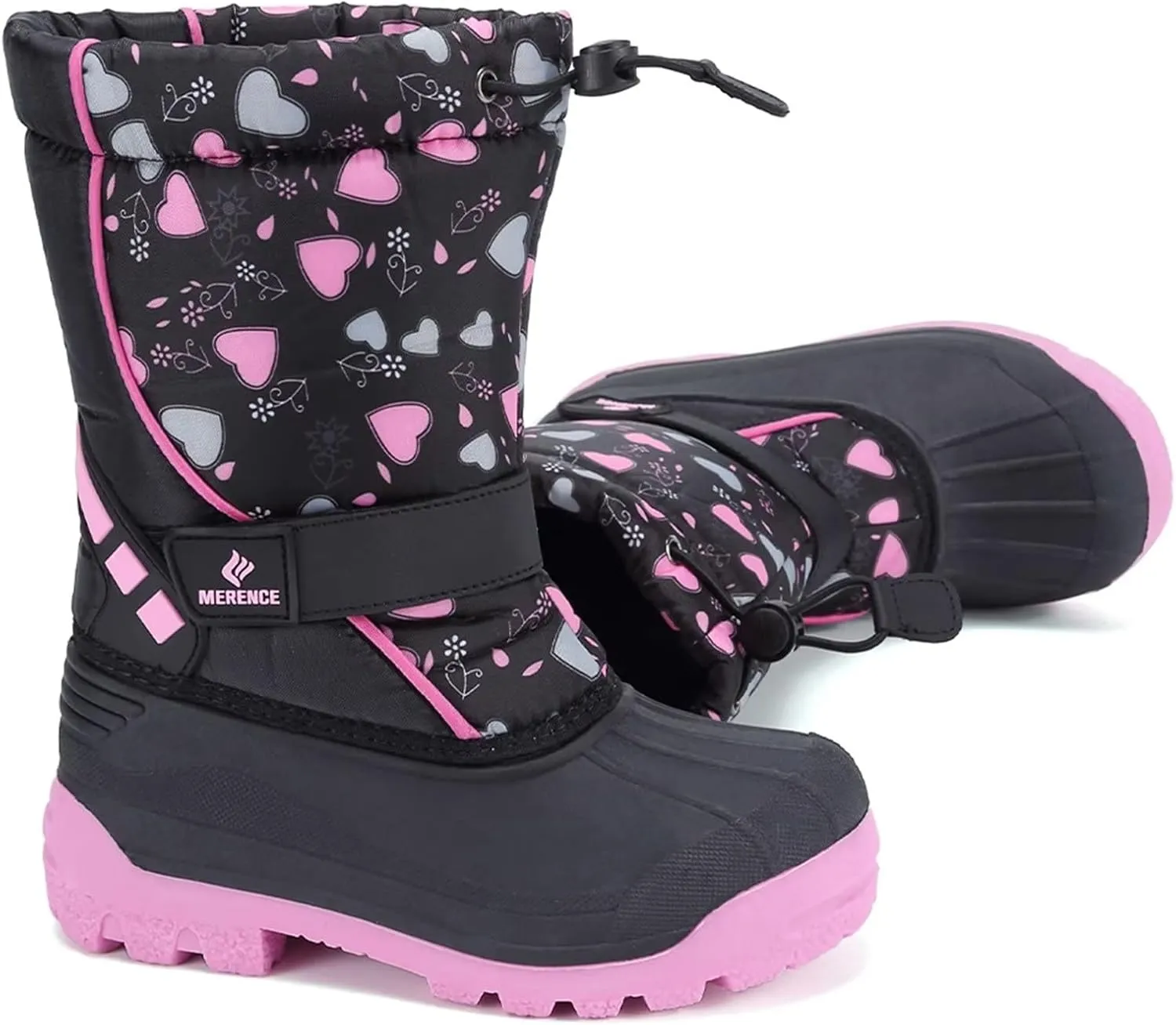 CIOR Kids Snow Boots for Boys Girls Toddler Winter Outdoor Boots Waterproof with Fur Lined(Toddler/Little Kids/Big Kid)