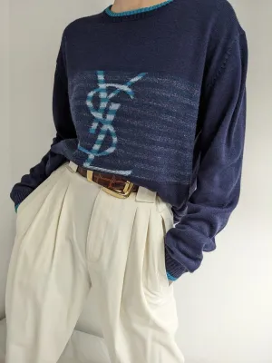 Favorite 90s YSL Logo Sweater