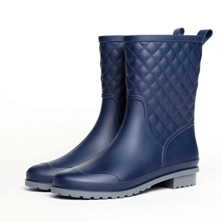 Groovywish Women Rain Boots Orthopedic Mid Calf Shoes