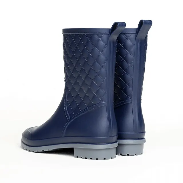 Groovywish Women Rain Boots Orthopedic Mid Calf Shoes