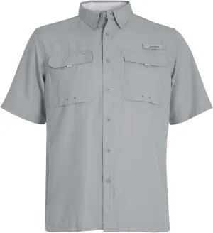 HABIT Men??s Fourche Mountain Short Sleeve River Guide Fishing Shirt - UPF 40  UV Protection