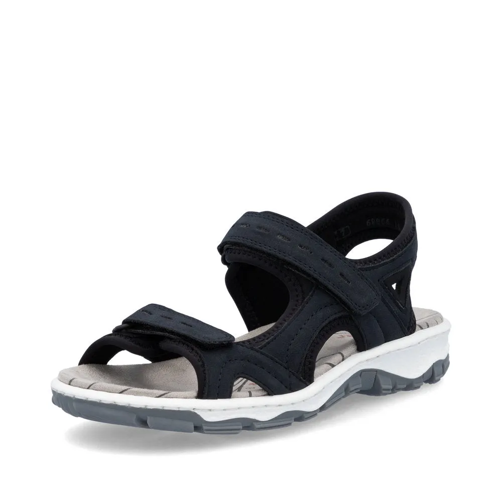 Rieker Ladies Velcro Adjustable Walking Sandal