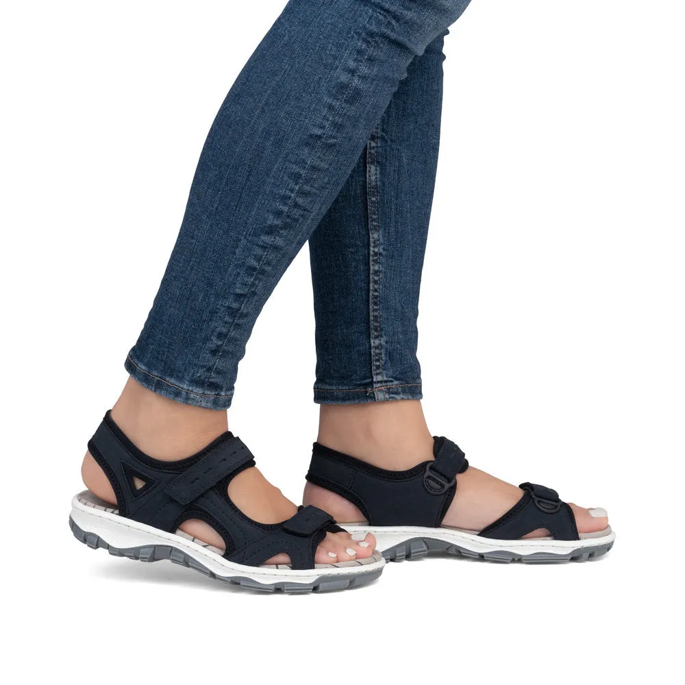 Rieker Ladies Velcro Adjustable Walking Sandal