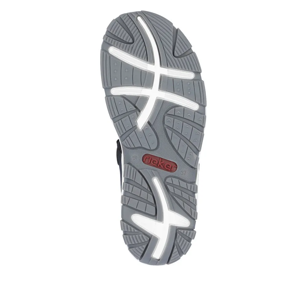 Rieker Ladies Velcro Adjustable Walking Sandal