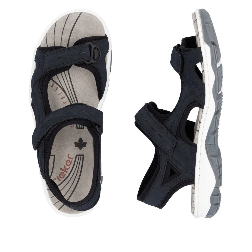 Rieker Ladies Velcro Adjustable Walking Sandal