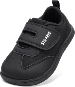 Wide Toe Box Toddler Shoes Zero Drop Boys Girls Barefoot Shoe Non-Slip Little Kids Sneakers for First Walking