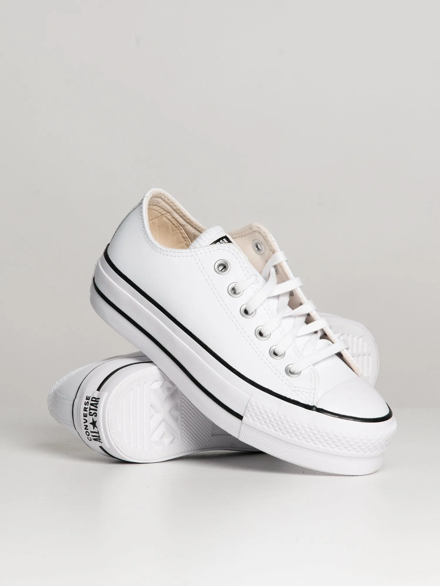 WOMENS CONVERSE CTAS LEATHER PLATFORM OX SNEAKER - CLEARANCE