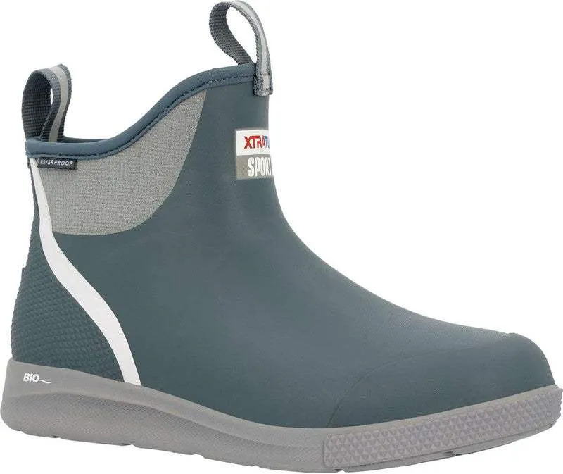 XtraTuf Men's 6in Ankle Deck Sport | Agile, Lightweight Boots for Ultimate Sportfishing Performance